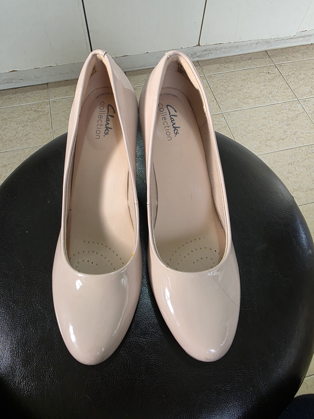 Clarks Collection Women's Blush Patent Round-Toe Pumps